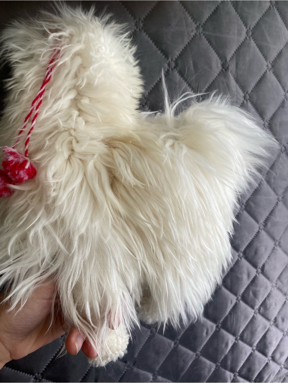 handmade Suri Alpaca real fur plush toy